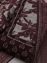 Printed Cotton Blend Unstitched Suit With Dupatta